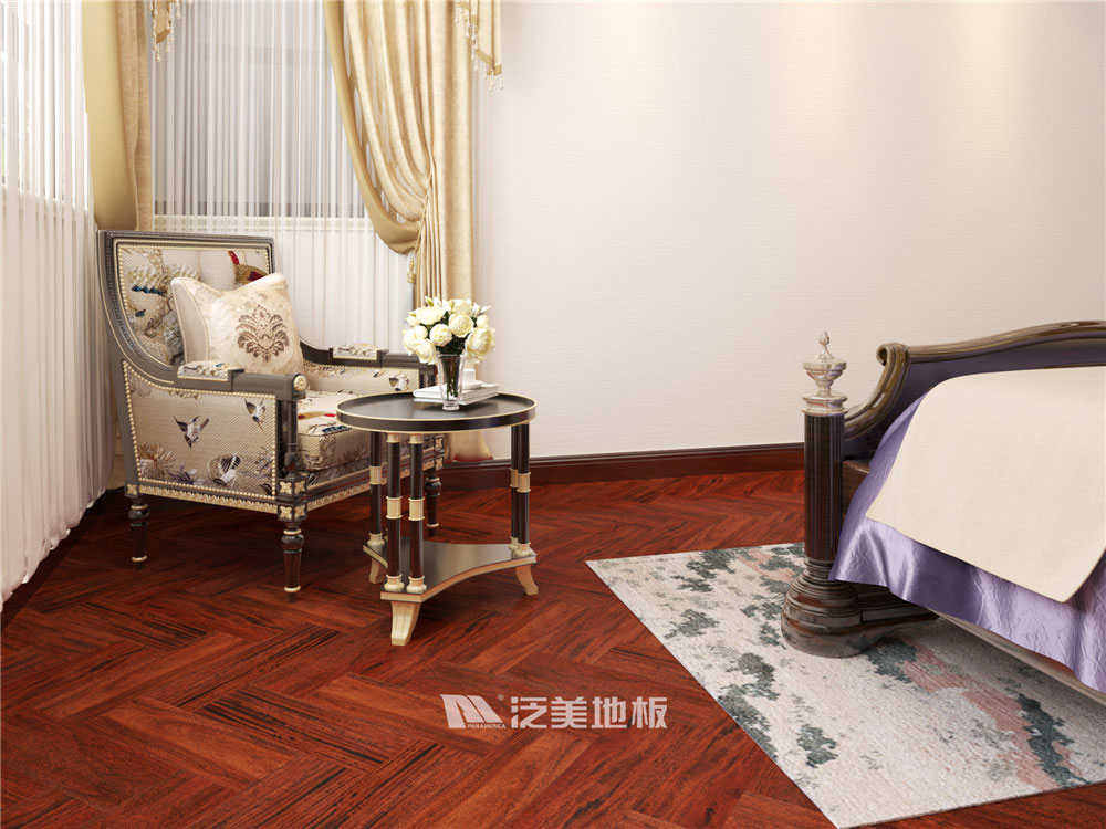 落腺豆T01人字拼地板