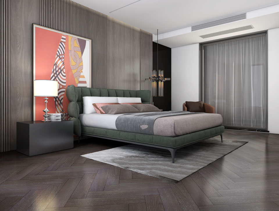 孿葉蘇木JL3人字拼地板